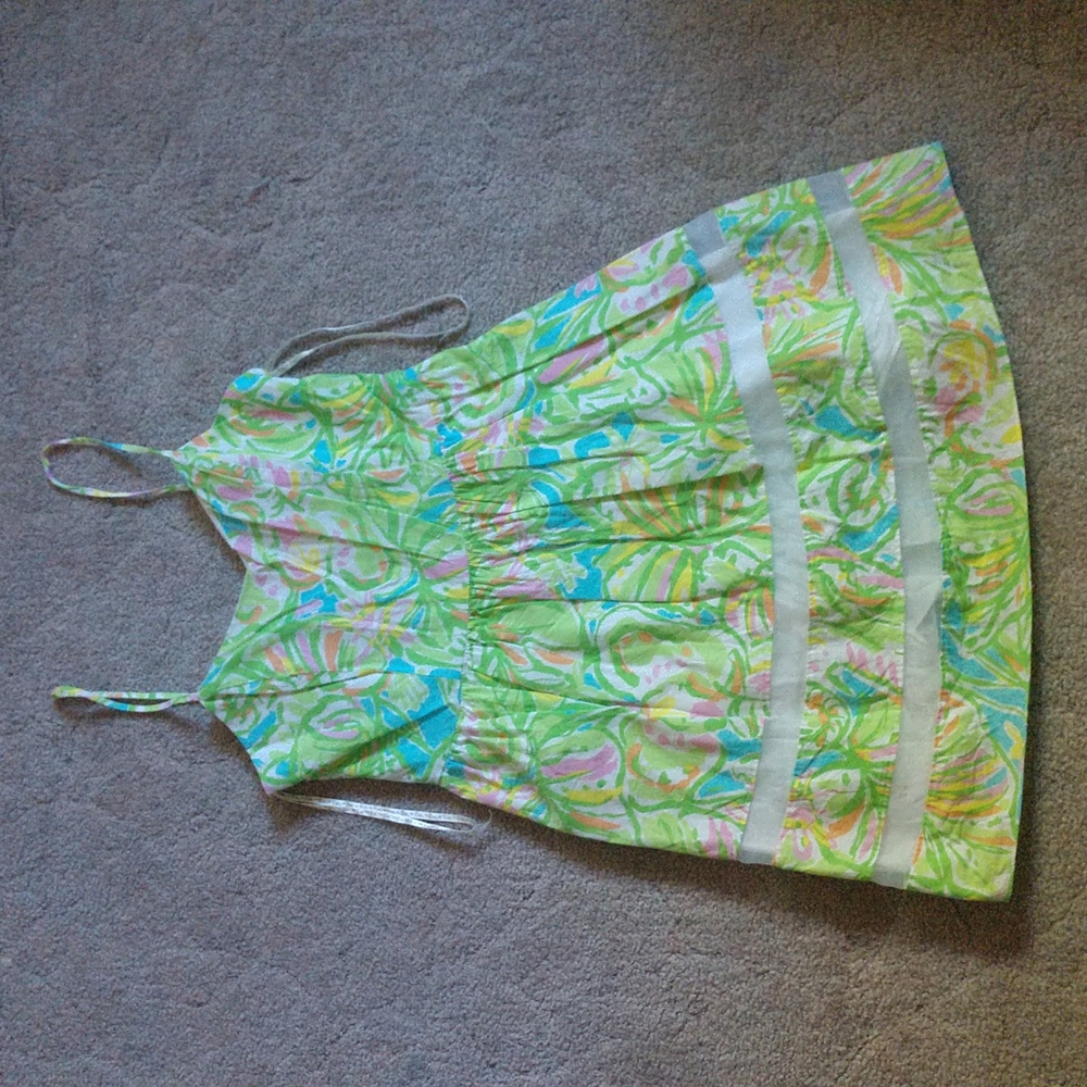 Lilly Pulitzer A-Line Dress with Mesh Detail